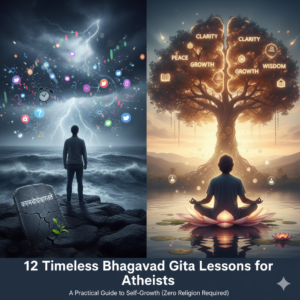 12 Timeless Bhagavad Gita Lessons: A Practical Guide to Self-Growth (Zero Religion Required)